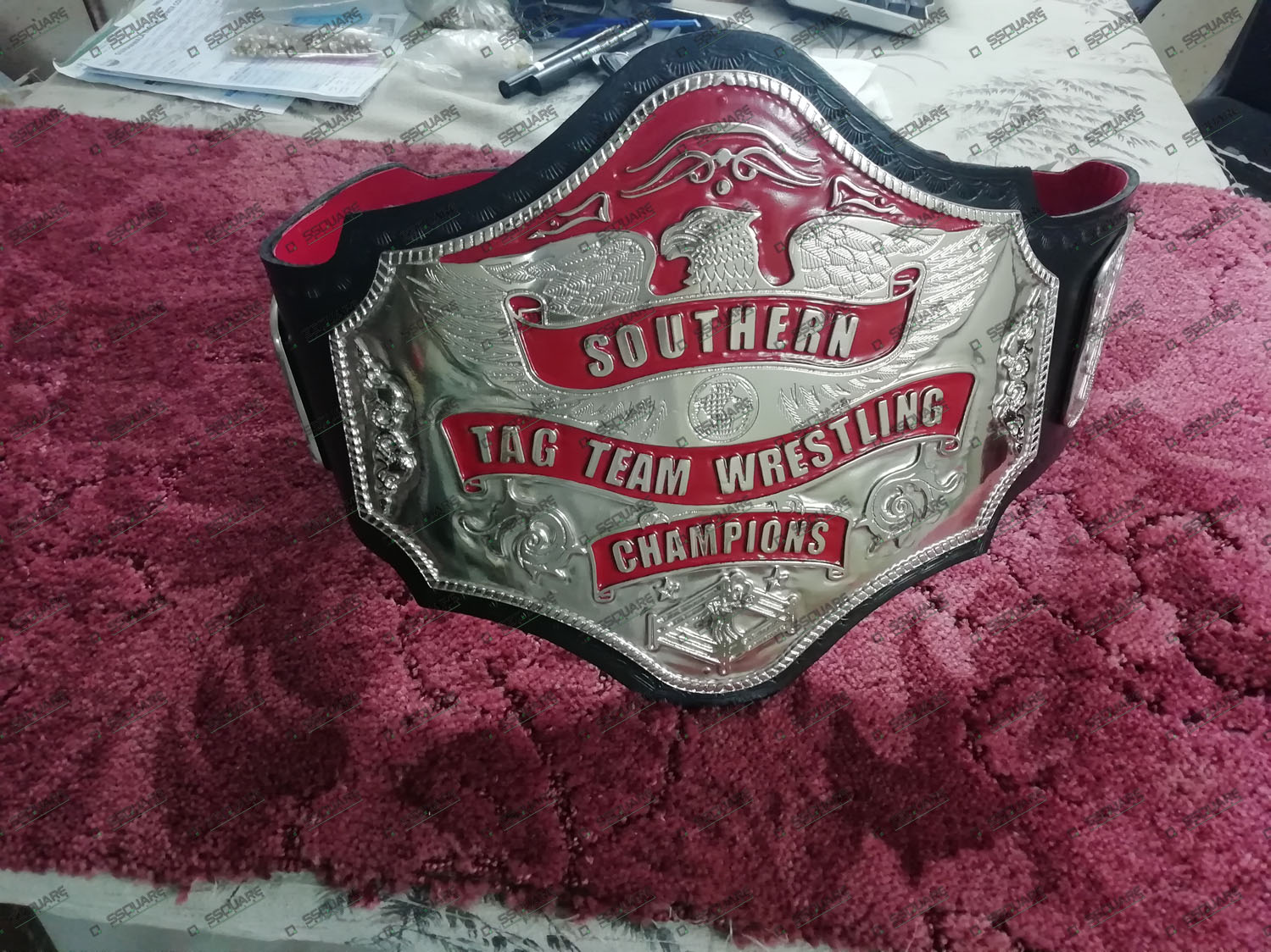 Southern Heavyweight Wrestling Championship Leather Belt