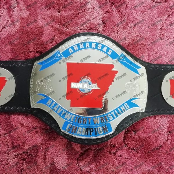NWA Arkansas Heavyweight Wrestling Champion replica belt