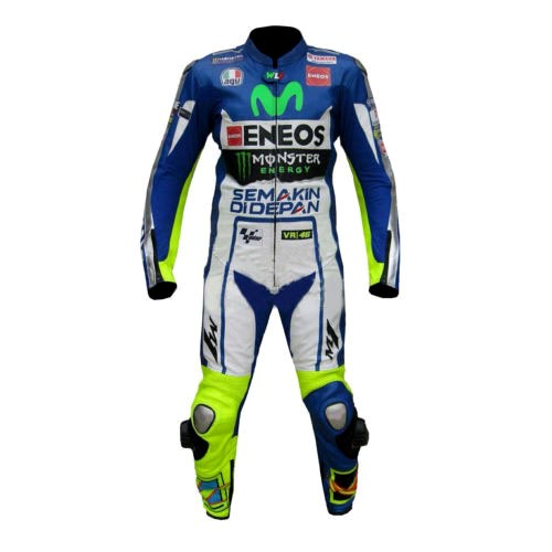 Valentino Rossi Yamaha Motorbike MOTOGP Racing Leather Suit
