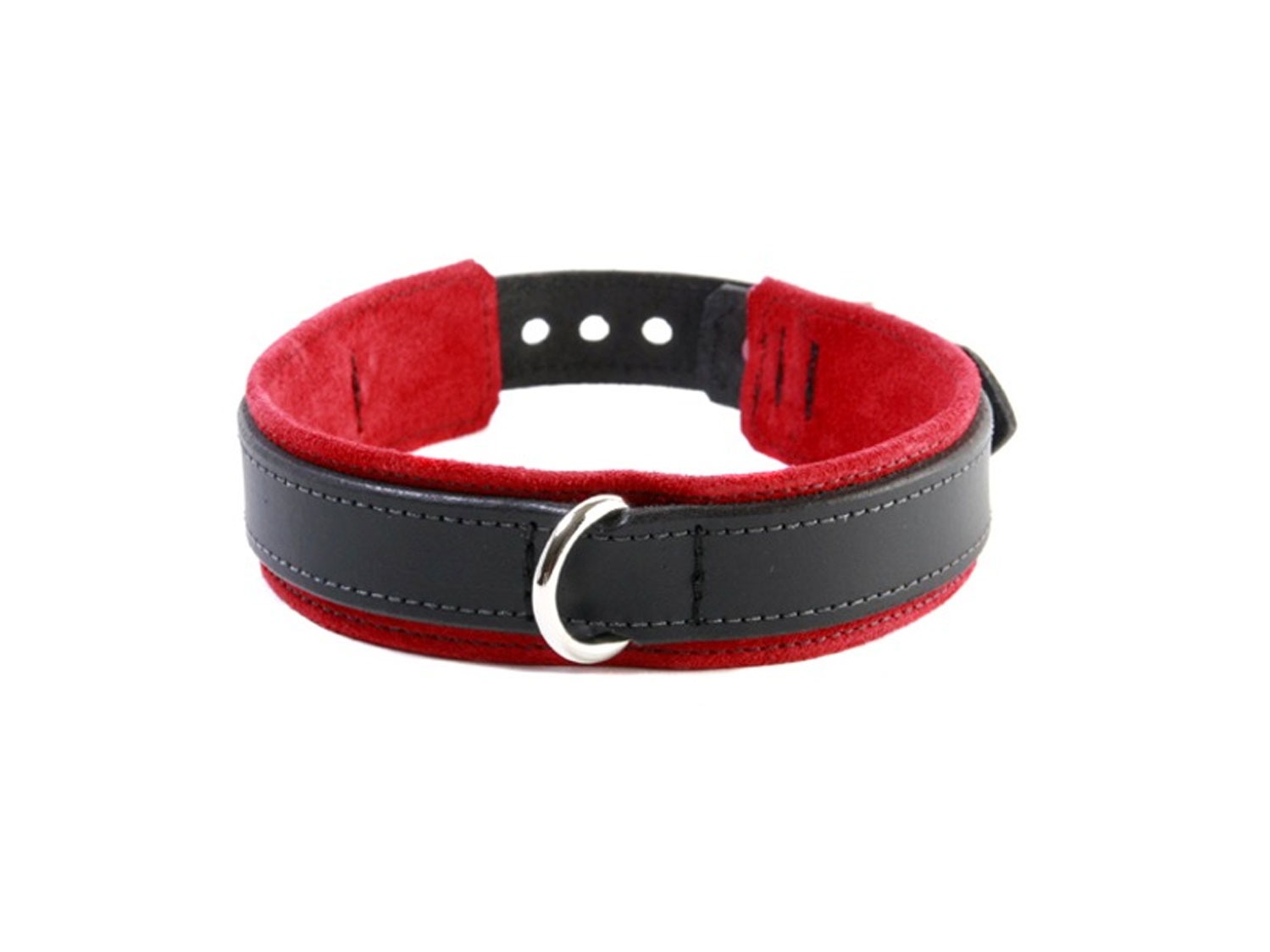 bdsm bondage leather collar red