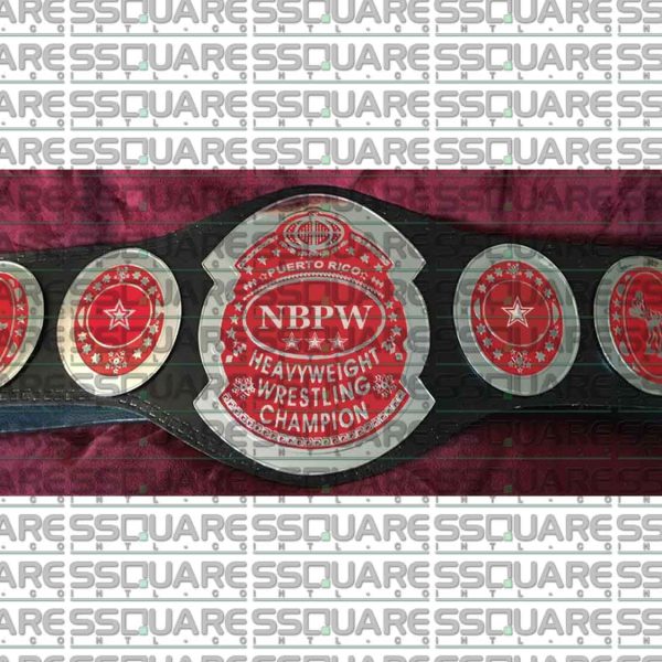 NBPW Heavyweight Wrestling Champion replica belt