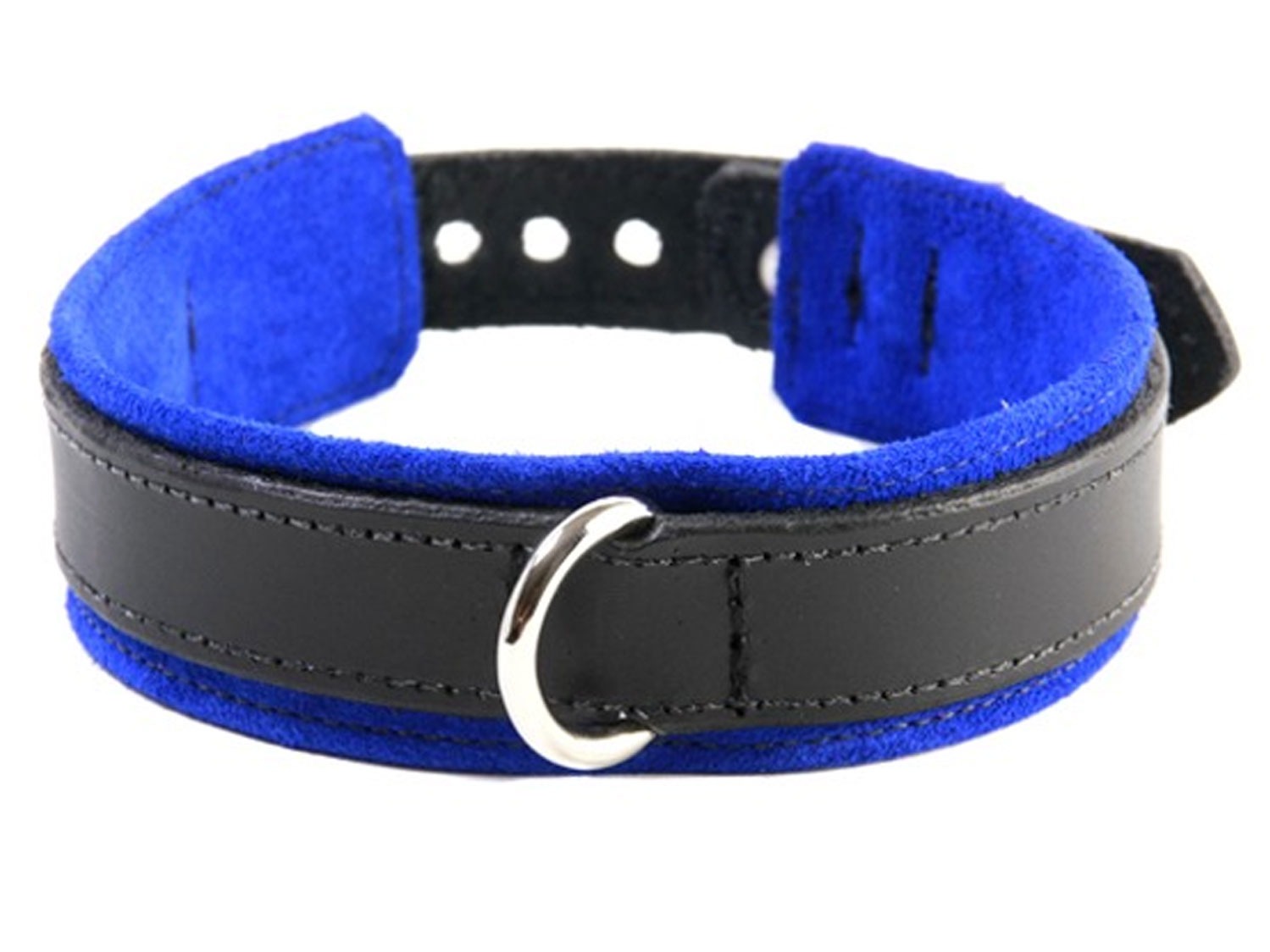 submissive training collar blue 2